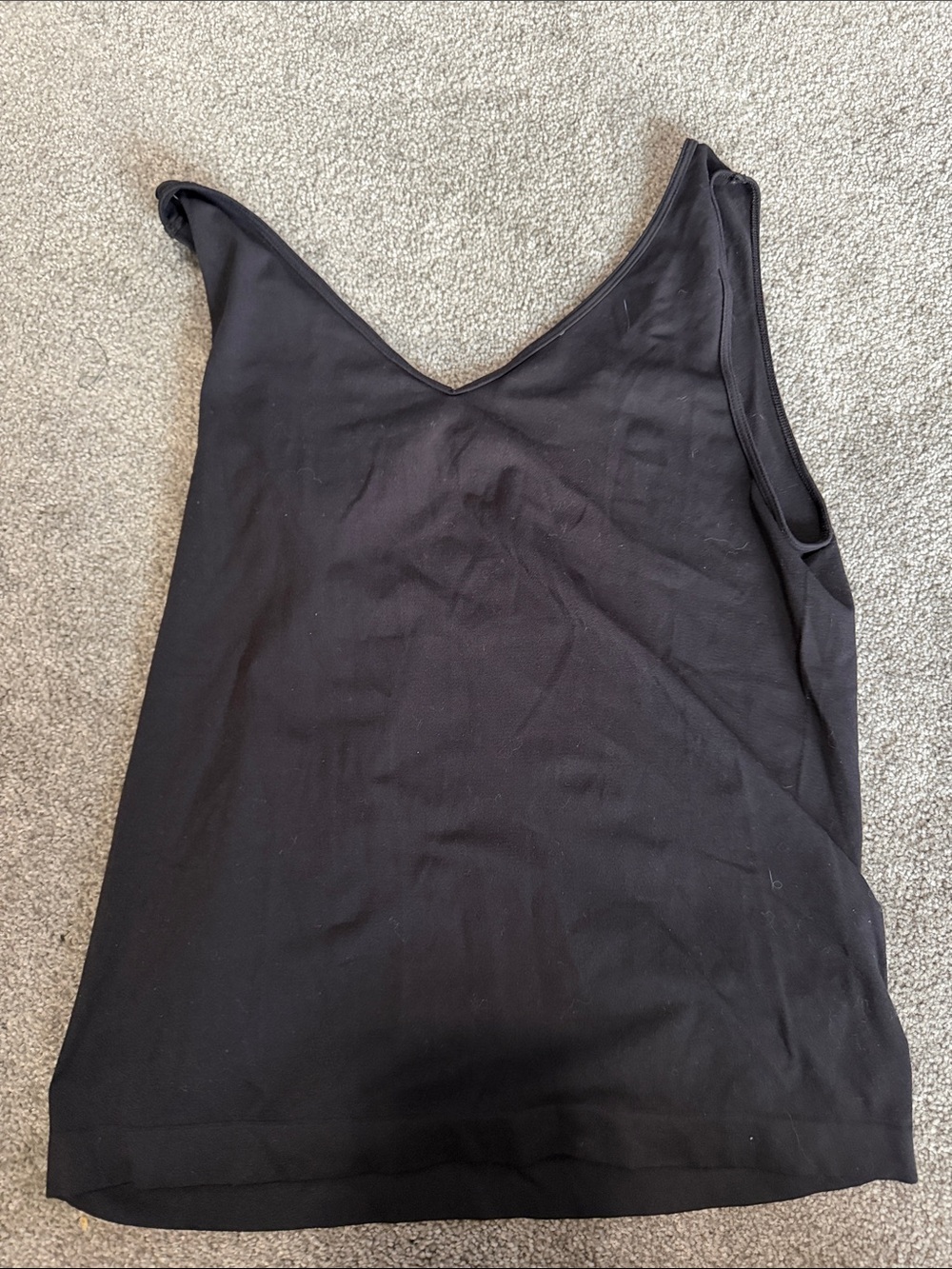 LOFT Black V-Neck Sleeveless Tank